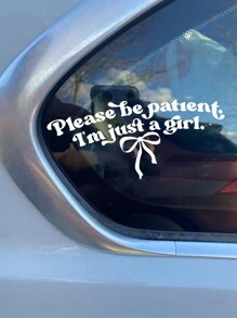 1pc Car Exterior Stickers, Home Decoration Stickers, Personalized Text Stickers