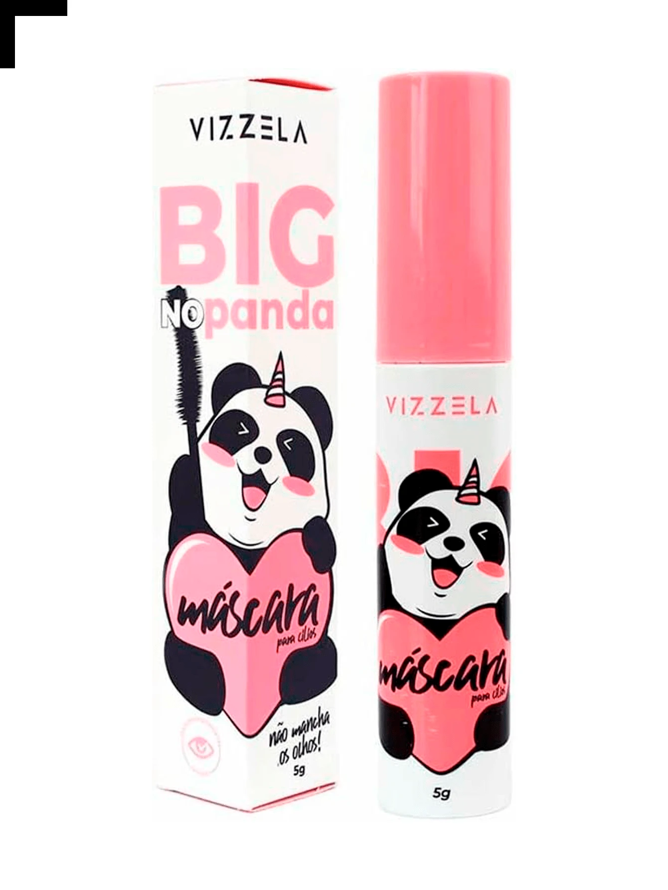 Vizzela Mascara (No Panda, No Panda Brown, Big Panda, Power Volumão, Fiberlous And Colorless) - Không có gấu trúc lớn - Xem 1