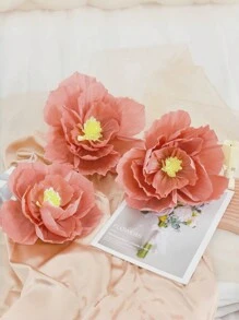 3Pcs Tissue Paper Flowers Decoration Paper Artificial Flower Supplies For Party Decoration, Wedding Decoration, Background Wall, Room Decoration, Bridal Shower,Christmas