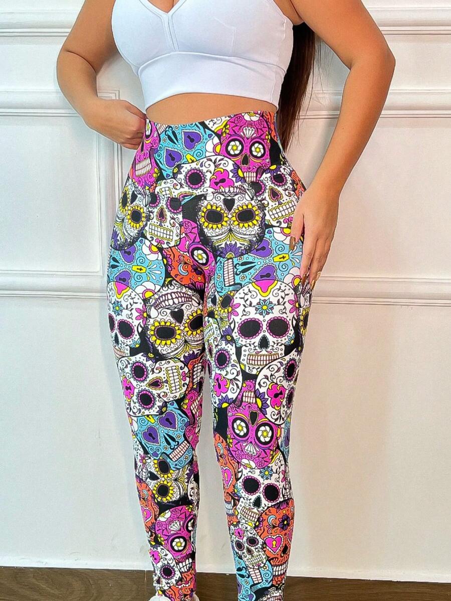 Women Sports Leggings - 彩色 - 查看 1