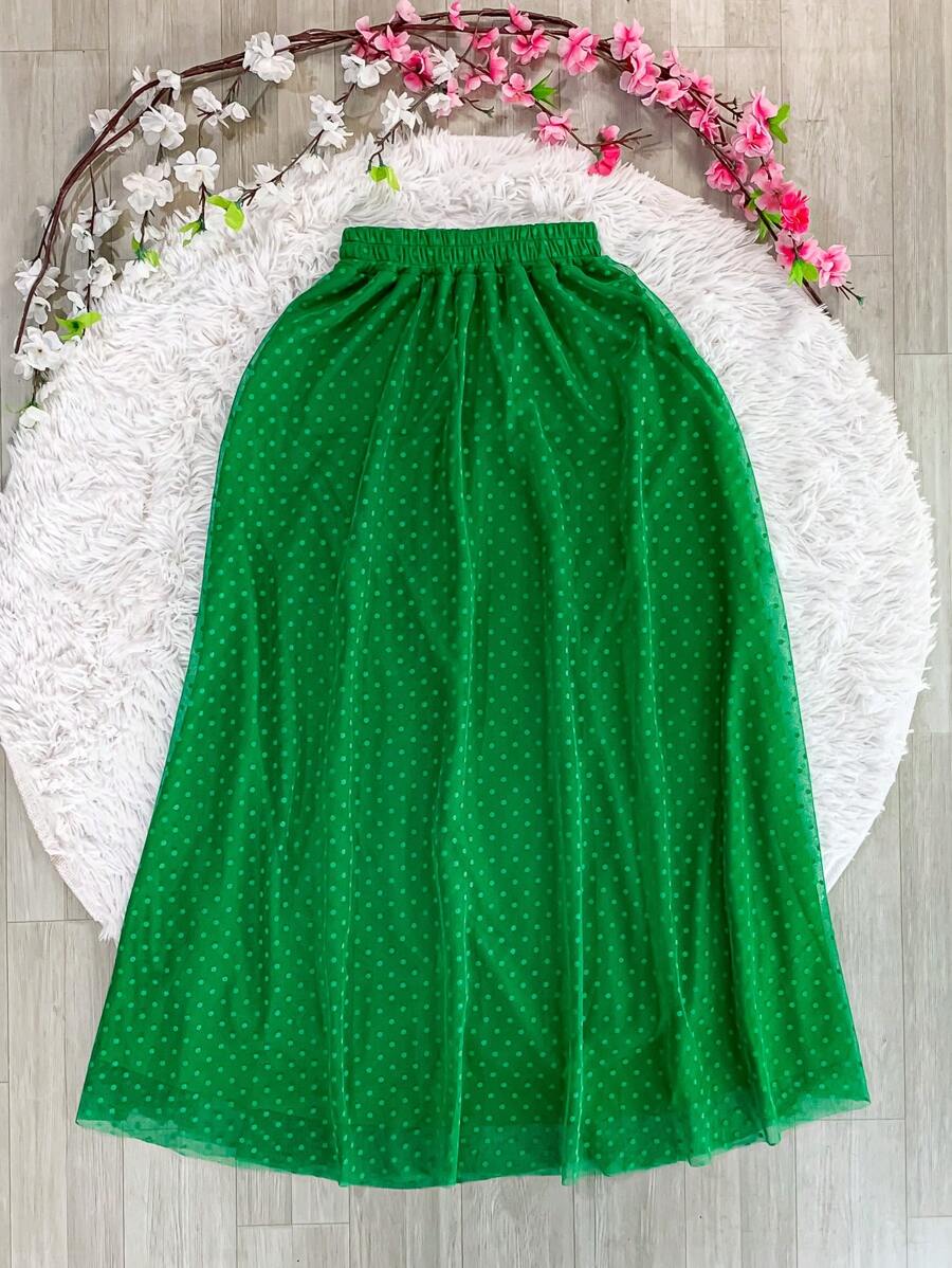 Women Skirts - 綠色 - 查看 1