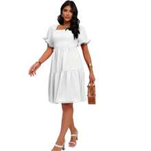 Women Dresses - 白色 - 查看 1