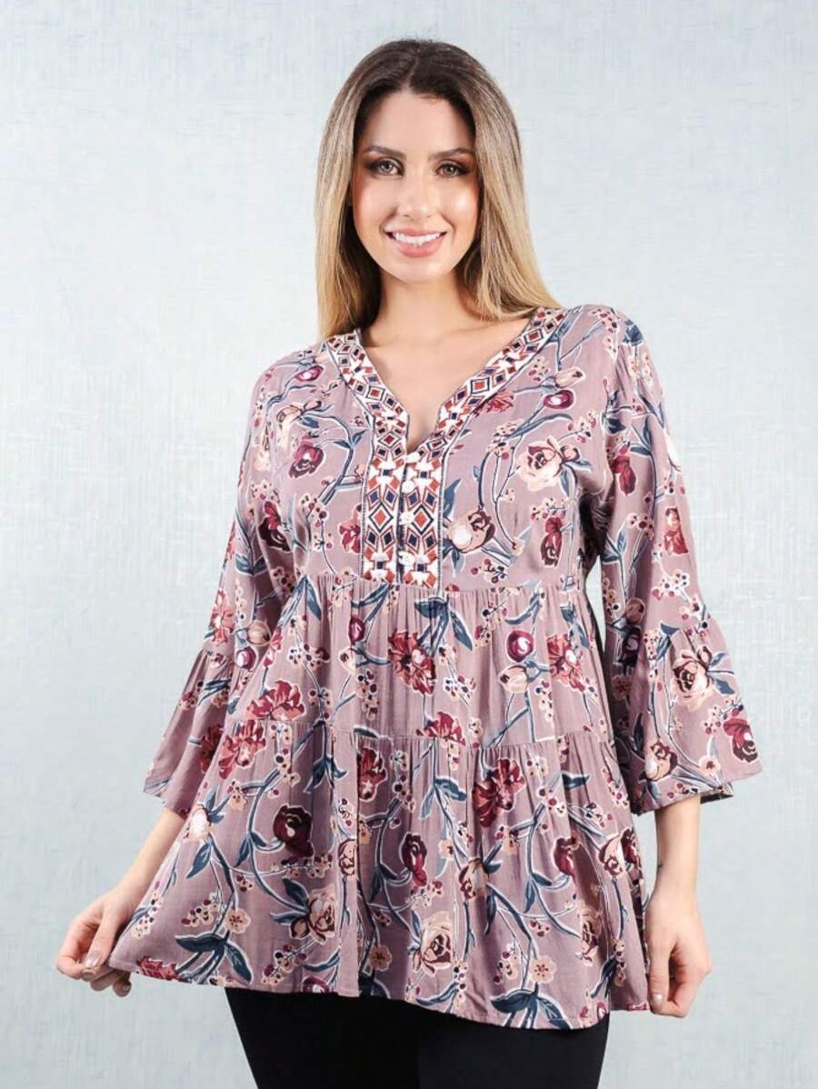 Women Dresses - 玫瑰紅 - 查看 1