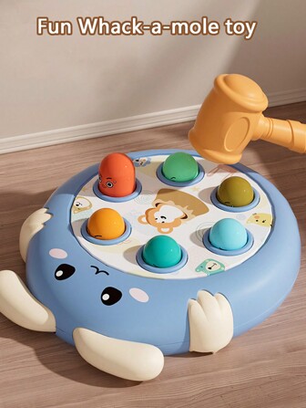 Christmas Decoration 1pc Hammer Hitting Mole Toy Fun Game Interactive Early Education Toy, Suitable For Boys And Girls Above 1 Year Old, Birthday Gift School, Student,Stationery,School Supplies
