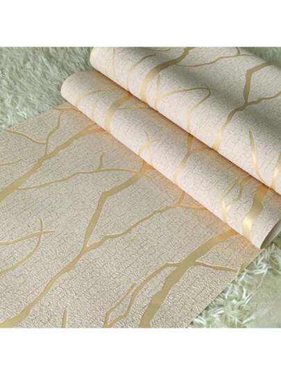 Roll Non Woven Moderne Minimalist Wallpaper Dried Tree Branch Great TV Background Wall, Living Room, Bedroom Walls Repair, Renovation Stickers Peel Wand Panels, Paper, Wallpapers, ation Items Refresh Your Home, Festival Birthday Graduation view 5