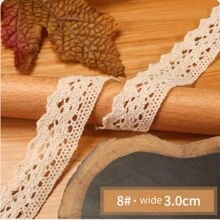 10M Spitzenband mit Spitzenkante, Bekleidungsstoff für Dekorationen, Handarbeit DIY Spitzenborte, Weihnachten Valentinstag