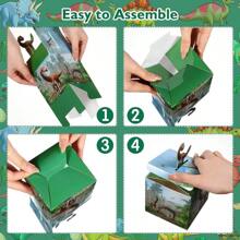 12 hộp quà khủng long chủ đề khủng long hộp quà sinh nhật hộp các tông tiệc rừng nhiệt đới vật dụng trang trí tiệc khủng long, Giáng sinh - Nhiều màu - Xem 4