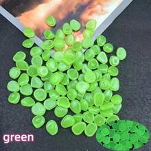 102pcs Dark Glow In The Dark Pebbles,Luminous Stones For Garden Walkways Flower Bed Ornaments Fish Tank Pathway Decorations (0.8*1cm) - Multicolor - View 16