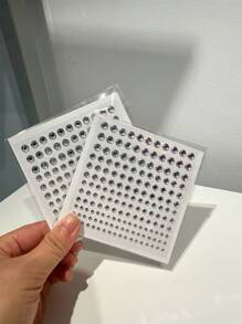 Sexy Glam Up Your Look With These 3D Rhinestone Eye & Face DecorativeDrill Stickers! Halloween - Multicolor - View 12