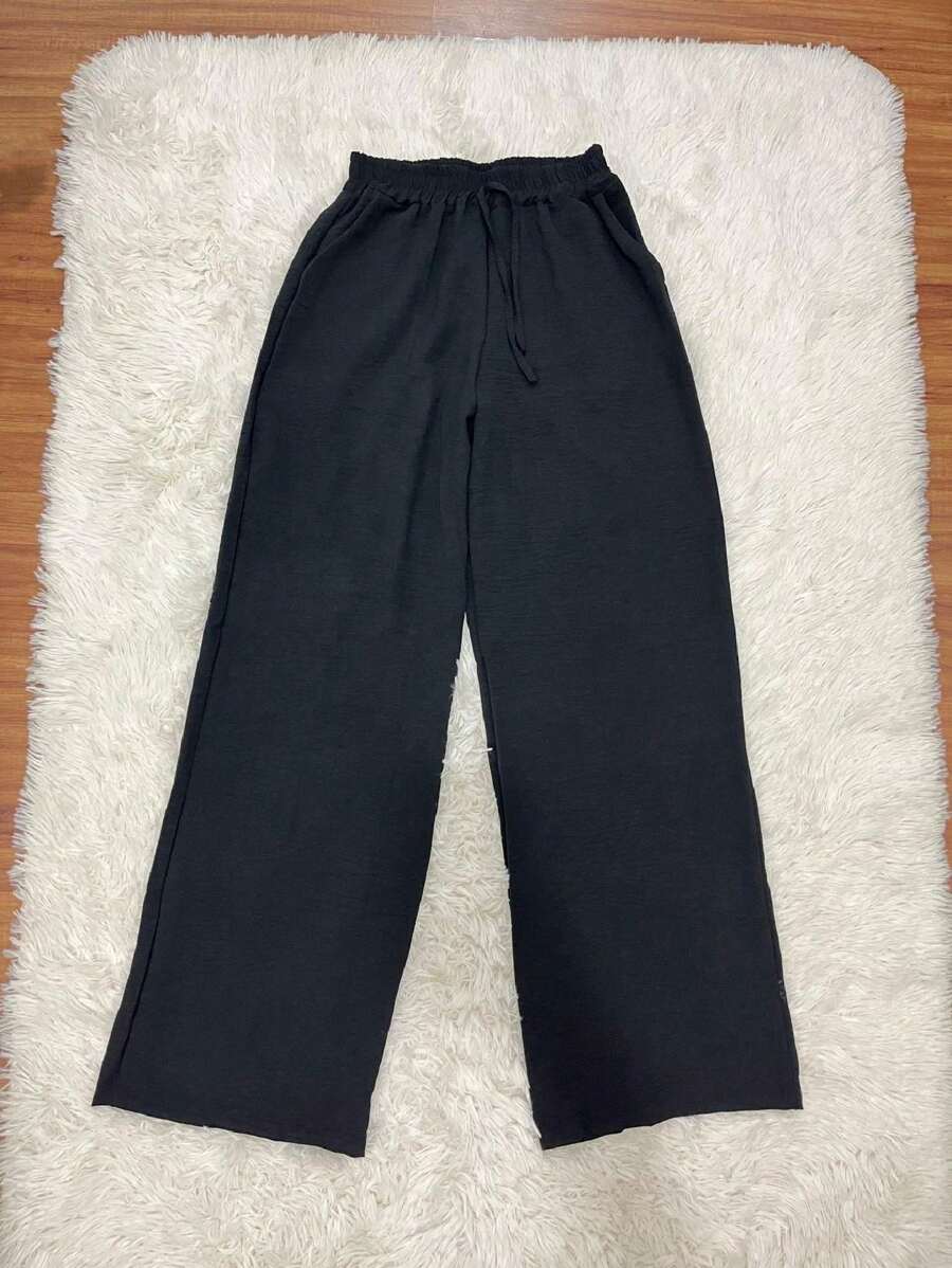 Women Pants - 黑色 - 查看 1