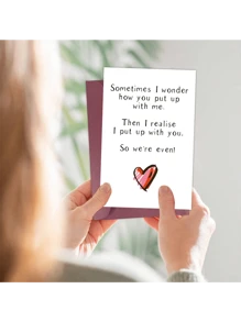 1 tấm thiệp kỷ niệm vui nhộn - Thiệp kỷ niệm ngày cưới - Thiệp sinh nhật cho anh ấy - Thiệp sinh nhật cho cô ấy - Thiệp dí dỏm cho chồng - Thiệp nói đùa cho vợ Thiệp kỷ niệm, Bưu thiếp, Thiệp chúc mừng, Nội dung trống cho tin nhắn tùy chỉnh., Giáng sinh - Loại O - Xem 5