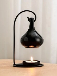 Una lampada nera da appendere per aromaterapia con olio essenziale, lampada per candele domestiche, bruciatore di incenso creativo per aromaterapia, accessori per la casa