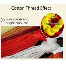 qingfei [Chủ đề] Bộ thêu chữ thập hình chim công và hoa mẫu đơn màu tím in chính xác, phong cảnh tráng lệ và lời chúc may mắn - sợi bông - Xem 7