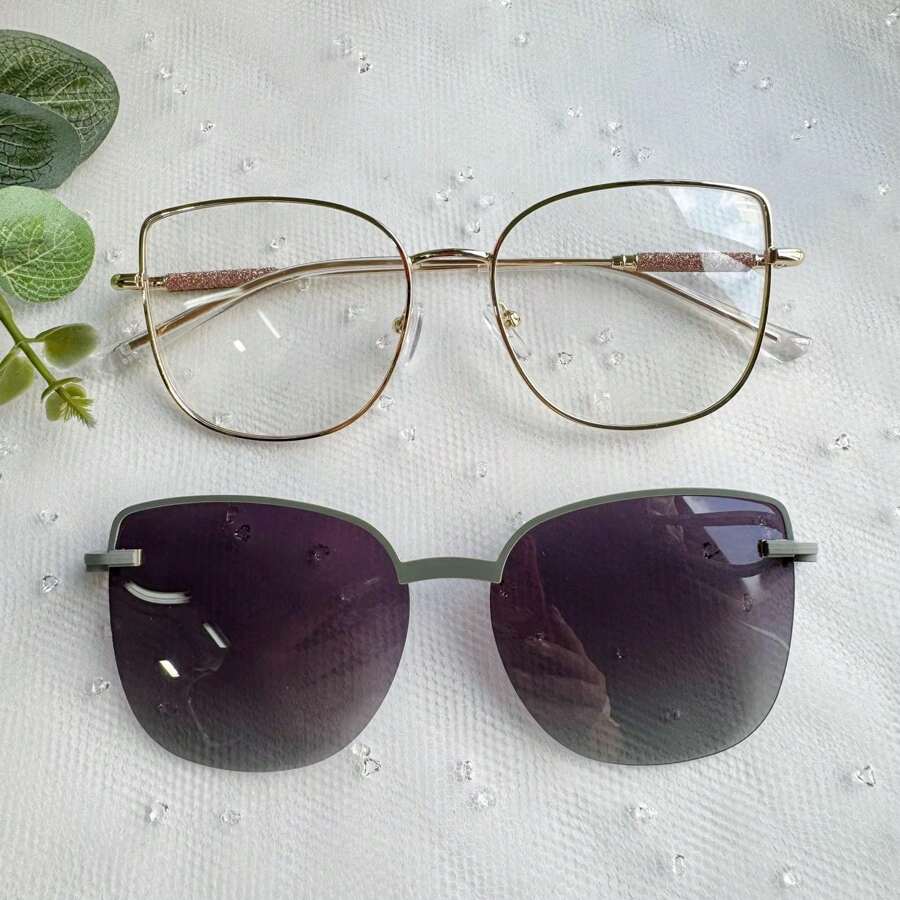 Women Eyeglasses - 綠色 - 查看 1