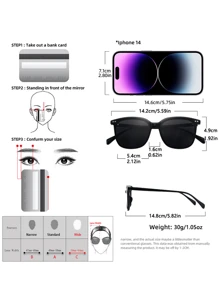 3-In-1 Magnetic Interchangeable Clip-On Fashion Glasses, All-Day All-Night Driving Glasses - A - View 4