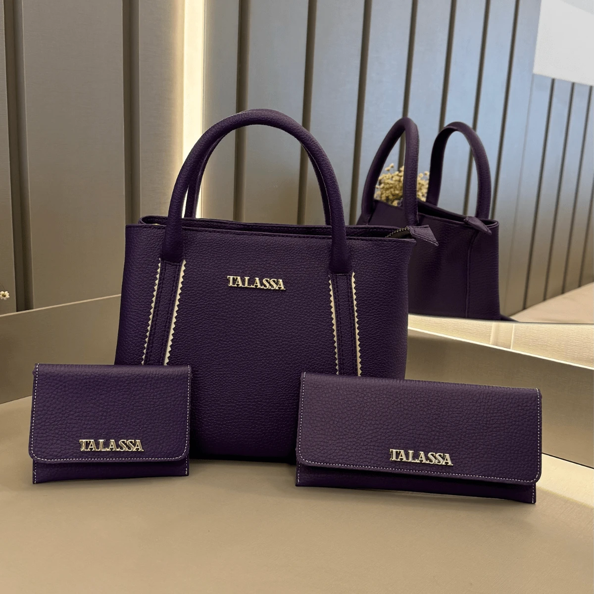Women Bag Sets - 紫色 - 查看 1