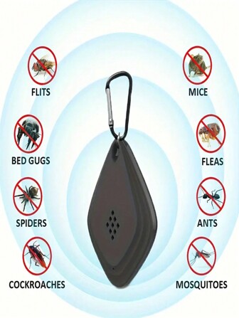 1pc Smart Ultrasonic Mosquito Repeller, USB Powered, Portable Pest Control, Suitable For Home And Outdoor, Effectively Repels Rodents And Insects, Physical Mosquito And Pest Repellent, Healthy Choice