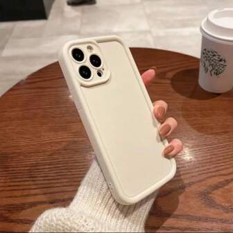 Enkelt, solidt matt, fallskyddande mjukt skal lämpligt för iPhone 15, 14, 13, 11 X XR XSMAX 7, 8 SE2020 PLUS PRO PROMAX som julklapp till vänner, klasskamrater, älskare eller sig själv/ 17/17pro/17Promax