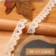 10M Spitzenband mit Spitzenkante, Bekleidungsstoff für Dekorationen, Handarbeit DIY Spitzenborte, Weihnachten Valentinstag