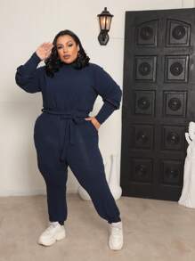 Plus Size Co-Ords - 藍色 - 查看 2