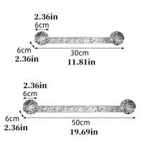 1 pieza Barra de toallas de plástico transparente, barra colgante de toallas sin perforación para almacenamiento, soporte de pared para toallas, perchero para zapatillas de baño, organizador de zapatos para baño, inodoro, ducha, decoración de baño, artículos de baño, accesorios de baño, organizador de baño, decoración de otoño, de vuelta a la escuela
