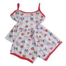 Baby Doll Infantil Menina Alcinha 1 á 5 anos – Pijama Menina - Multicolorido - Visão 6