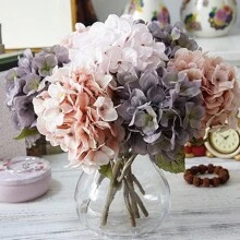 1/3 Hoa Nhân Tạo Hoa Cẩm Tú Cầu Bằng Tơ Cô Dâu Cầm Bó Hoa Quà Tặng Ngày Của Mẹ Cây giả để trang trí mùa thu Bình hoa cưới cho phòng ăn tại nhà Trang trí phòng ngủ, đạo cụ chụp ảnh Lễ hội Phụ kiện tiệc sinh nhật, Trang trí sân vườn ngoài trời - Bó hoa cẩm tú cầu-Nhiều màu - Xem 8