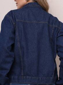 Women Denim Jackets & Coats - Rửa trung bình - Xem 3