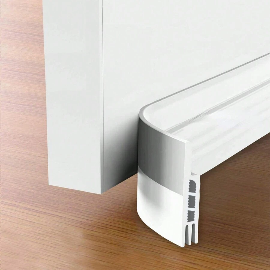 1pc Door Gap Draft Stopper, Suitable For Interior And Exterior Doors, Door Bottom Seal Strip, Garage Window Draft Stopper, Soundproof And Thermal Insulation, Windproof Baffle