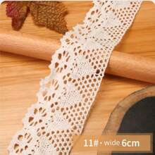 10M Spitzenband mit Spitzenkante, Bekleidungsstoff für Dekorationen, Handarbeit DIY Spitzenborte, Weihnachten Valentinstag