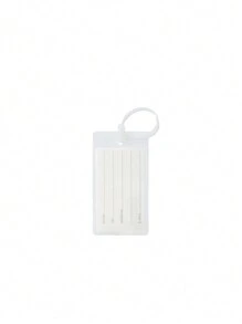 1pc Colorful PVC Luggage Tag, Insert Type Soft Transparent Rubber Tag, Check-In Tag, Waterproof,Anti-Lost Tag Luggage Tags Suitcases Plastic Travel Bag & Baggage ID Label Tags Travel Essentials Luggage Tags, Card Holder, Suitcase Tag, Name Tag, Card Sleeve,  For Women Men,Travel Accessories Must Haves ,Beach Bag Tags Unique Travel Baggage Tags Suitcase Identifier Labels - Multicolor - View 8