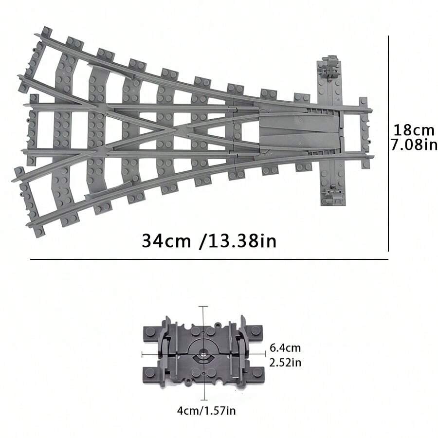 Train Tracks Blocks Accessories Straight And Flexible Curved Train