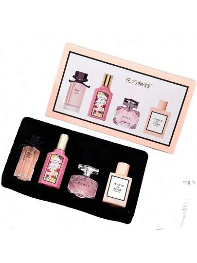 1 Set de Perfumes Originales para Mujer, Fragancias en Presentación 25ml x 3 + 30ml x 1, Perfume Femenino Larga Duración, Regalo Aromas Populares