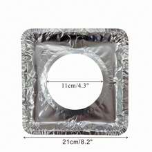 10 Pcs Electric Stove Burner Covers Disposable Stove Top Aluminum Foil Bib Liners, To Keep Kitchen Range Clean From Oil And Food Drips, Stock Your Home - White - View 2