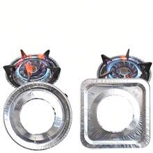 10 Pcs Electric Stove Burner Covers Disposable Stove Top Aluminum Foil Bib Liners, To Keep Kitchen Range Clean From Oil And Food Drips, Stock Your Home - White - View 7