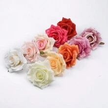5/15PCS Artificial Flowers Silk Rose Heads Bridal Bouquets Material Fake Plants For Autumn Wedding Vase For Home Dining Room Bedroom Decorations, Festival Birthday Party Accessories, Outdoor Garden Decorations - Rose Flowers - Multi-color - View 5