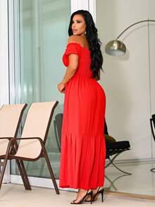 Women Dresses - Đen và đỏ - Xem 8