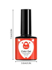 XEIJAYI 1pc 7.3ml Black Gel Nail Polish, French Nail Polish, Soak Off UV Light Cure Gel Polish, Art Design Manicure Salon DIY Salon Gel