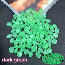 102pcs Dark Glow In The Dark Pebbles,Luminous Stones For Garden Walkways Flower Bed Ornaments Fish Tank Pathway Decorations (0.8*1cm) - Multicolor - View 17