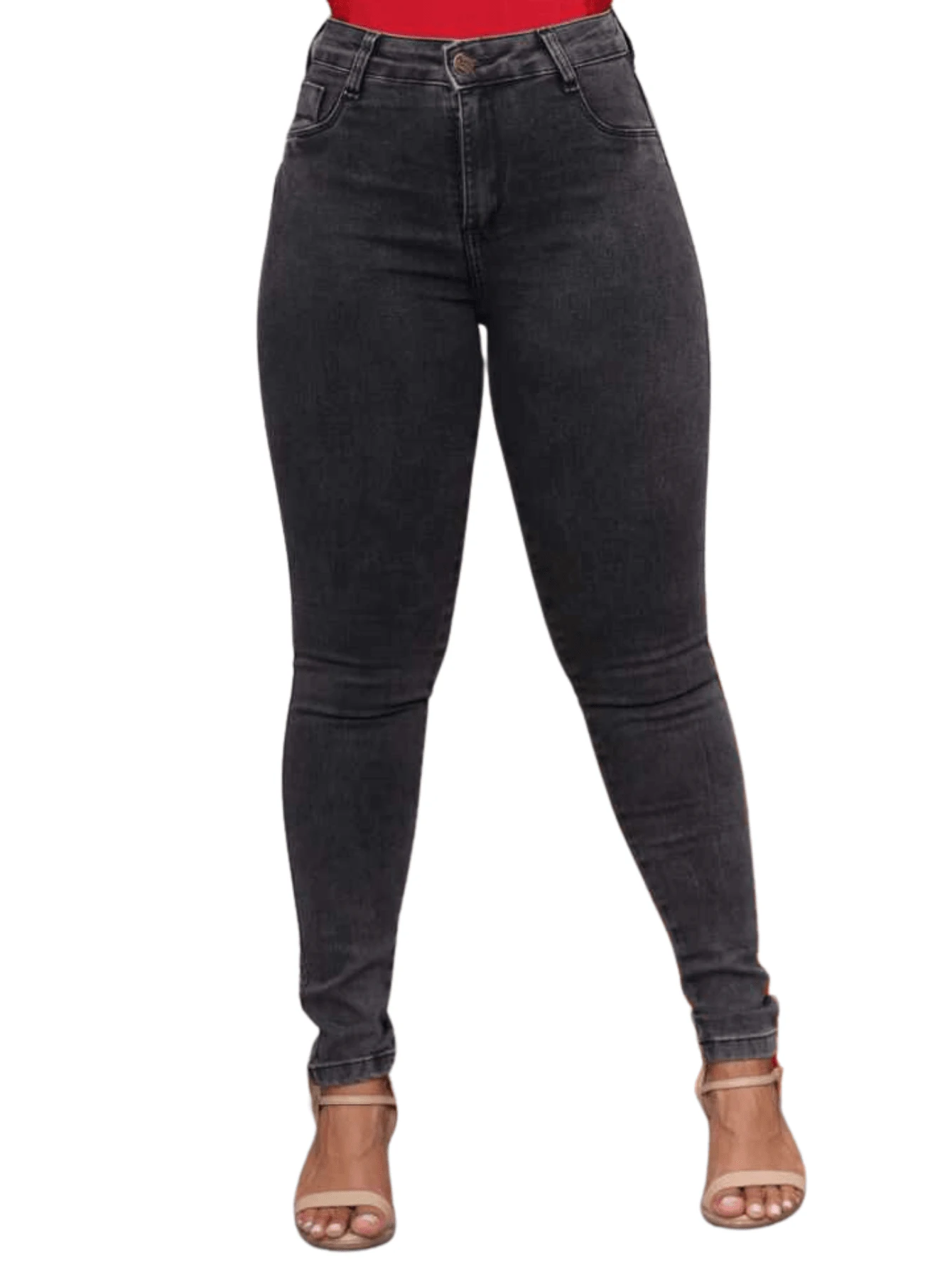 Women Jeans - 石墨 - 查看 1