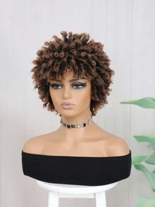 Parrucca a dreadlock corti per donne e uomini, parrucca finta con locs afro, resistente al calore, trecce corte per donne