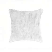 Natural Home Decor Classic Rabbit Pillow | 1-Piece | White | 18"X18"
