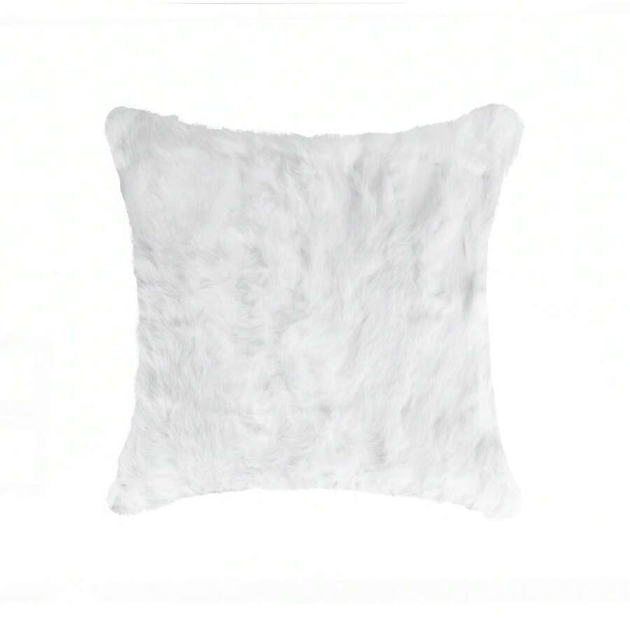 Natural Home Decor Classic Rabbit Pillow | 1-Piece | White | 18"X18"