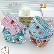 Storage Baskets - 粉紅色方塊 - 查看 1