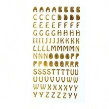 1入組金箔貼紙適用於手工製作,剪貼簿,日誌,水瓶子,手提電腦,手機殼, - 金色 - 查看 13