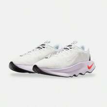 Nike 摩緹華人女款戶外騎行鞋，紡織材料，具有減震、防滑、耐磨、低領、越野跑步鞋等特點，白/紫/紅 - 白色 - 查看 2