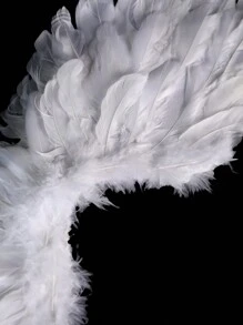 1pc Angel Demon Feather Wings Personalized Costume Prop, Suitable For Holidays, Performances, Cosplay Halloween Halloween Accessories