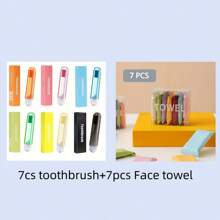 1pc Travel Foldable Toothbrush, Portable Toothbrush With Toothbrush Box, Practical Travel Accessories - Multicolor - View 4