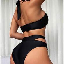 Traje De Baño Bikini Sexy Bañador De Una Pieza Para Dama - Negro - Ver 2