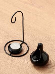 Una lampada nera da appendere per aromaterapia con olio essenziale, lampada per candele domestiche, bruciatore di incenso creativo per aromaterapia, accessori per la casa